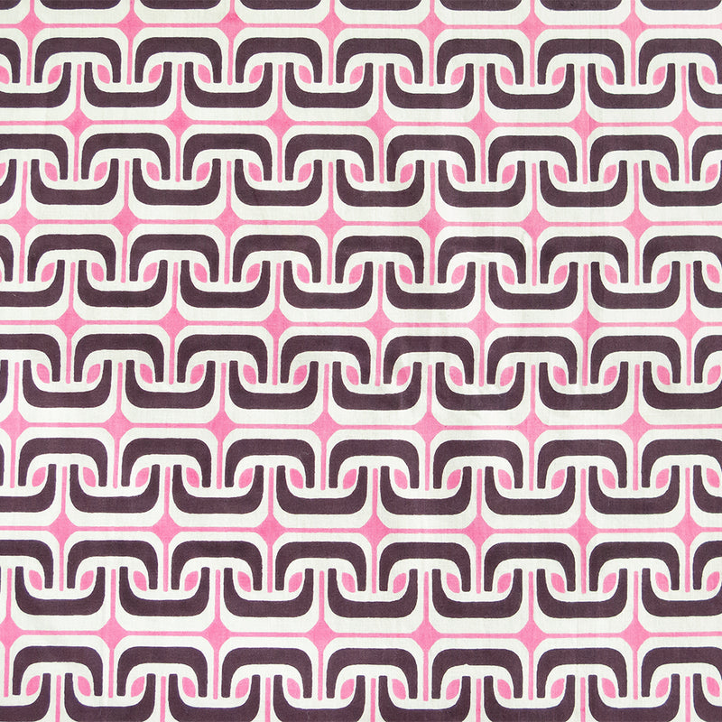 1965 Cotton in Pink/Prune/Natural