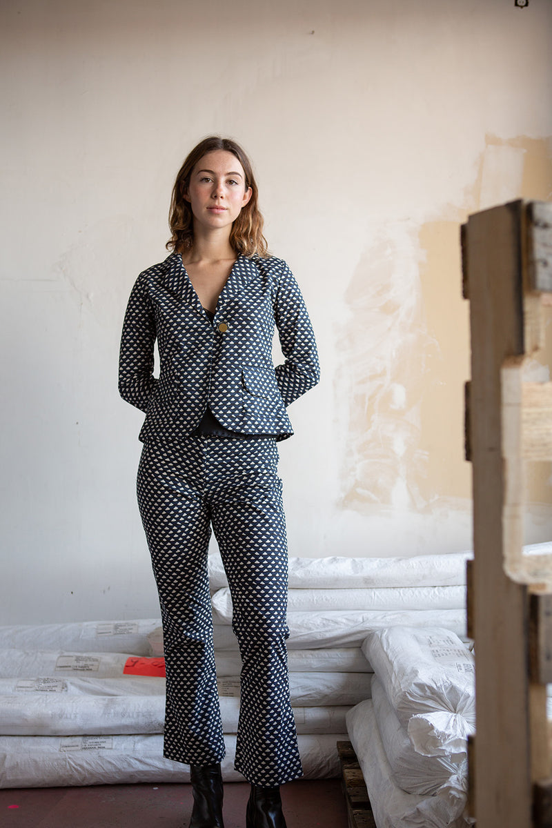 Sanya Flynn Jacket in Natural/Black/Navy