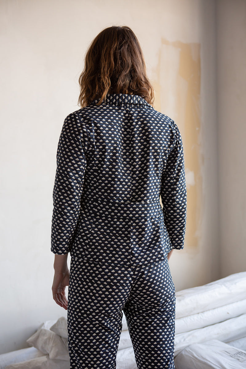 Sanya Flynn Jacket in Natural/Black/Navy