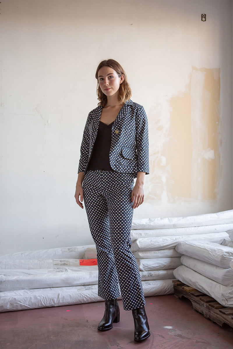 Sanya Flynn Jacket in Natural/Black/Navy