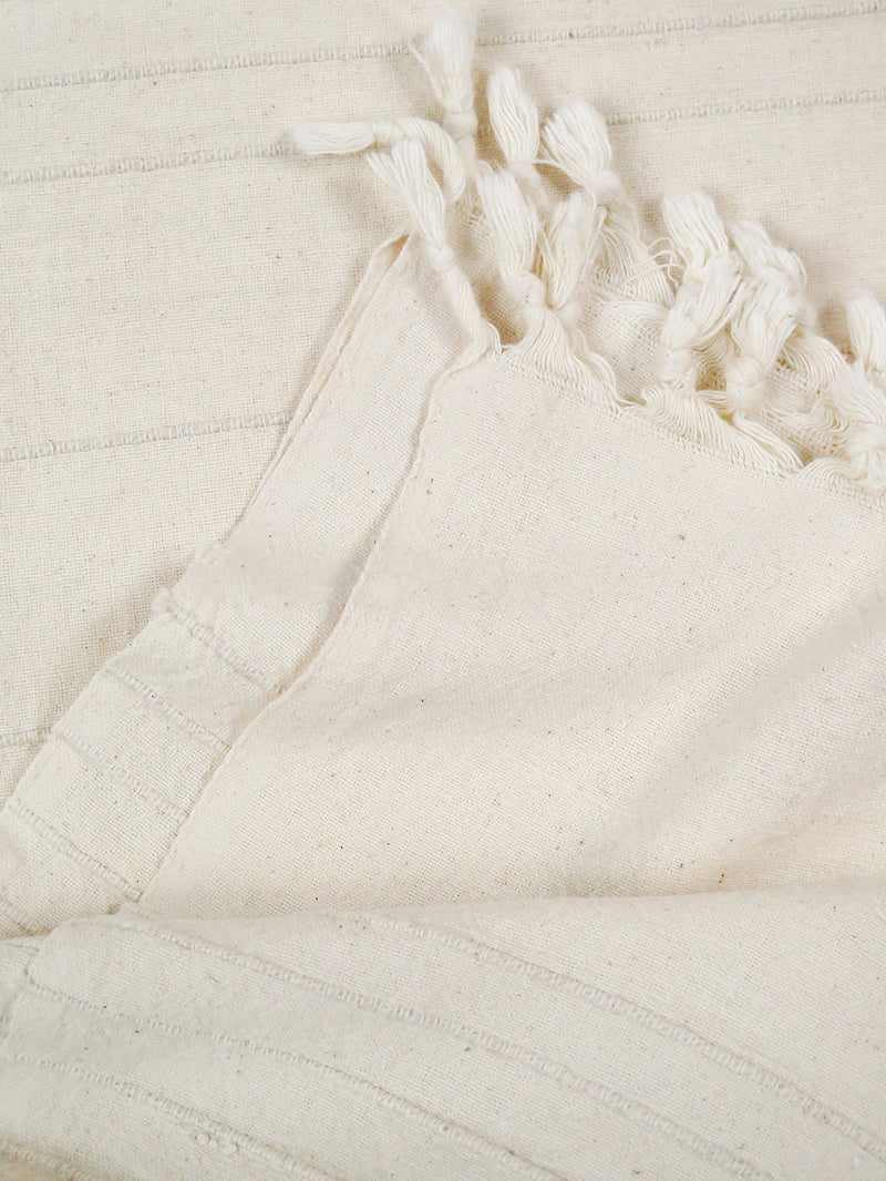 Cotton Fringe Spread in Natural