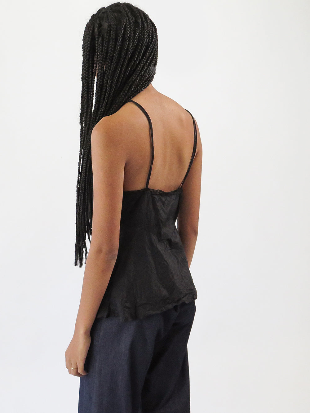 Erica Tanov | Gilda Silk Camisole - Black