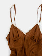 Gilda Silk Camisole in Sienna