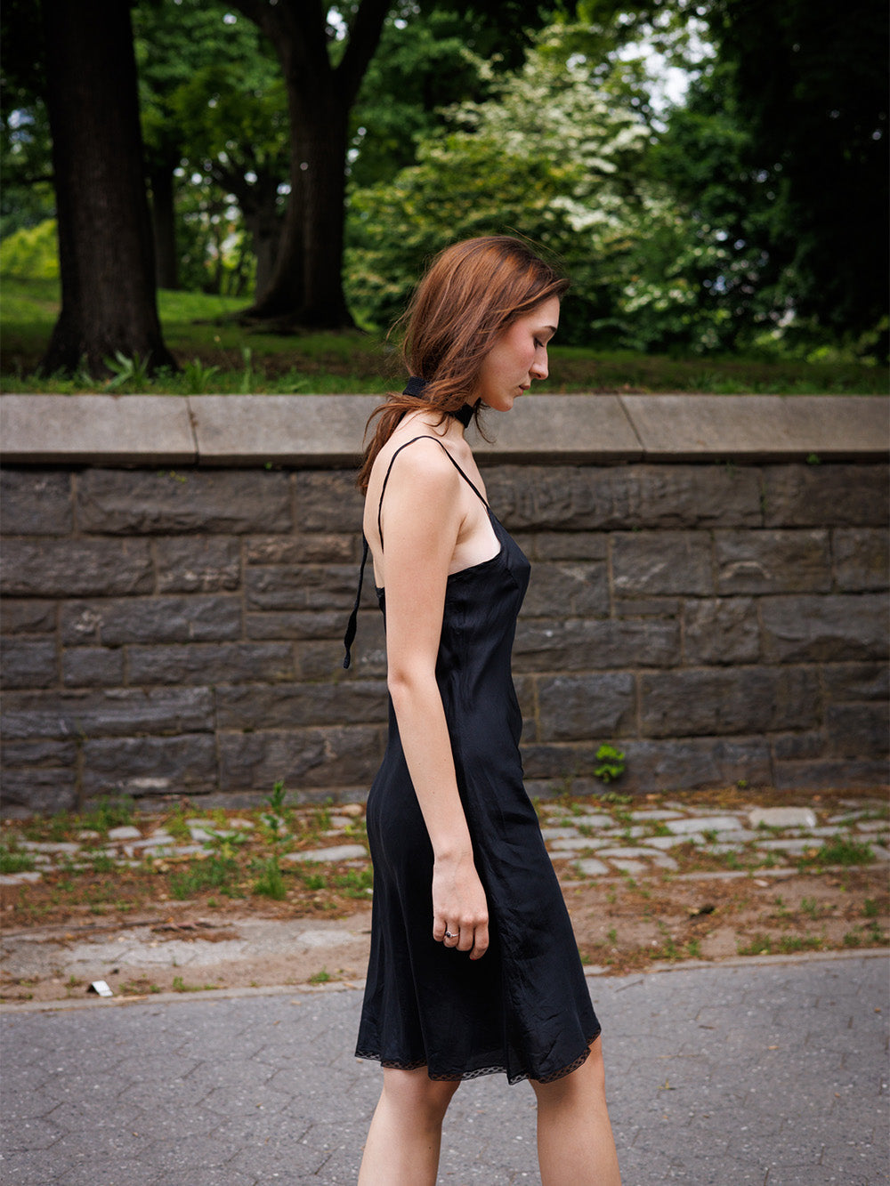 Erica Tanov | Greta Silk Slip Dress - Black 2 Erica Tanov | Greta Silk Slip Dress - Black 2