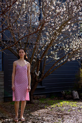 Greta Silk Crêpe De Chine Dress in Lilac Jacobsen