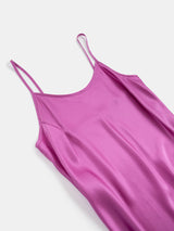 Greta Silk Charmeuse Slip Dress In Lilac