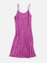 Greta Silk Charmeuse Slip Dress In Lilac