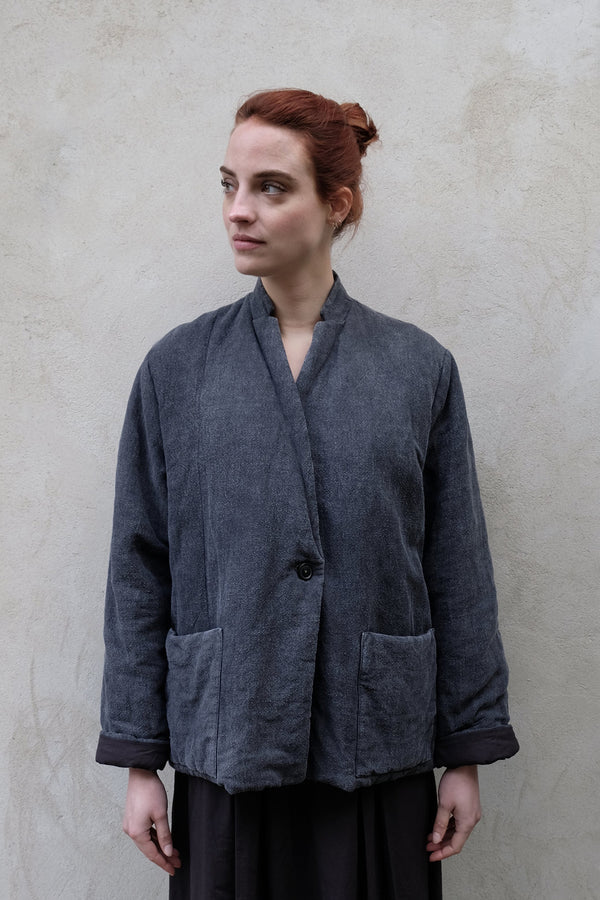 Elsa Esturgie Haikai Coat In Carbon