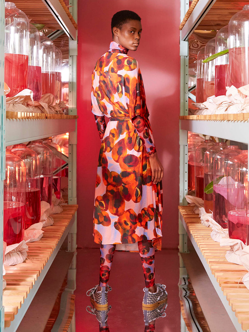 Henrik Vibskov Pipette Dress in Dark Peaches