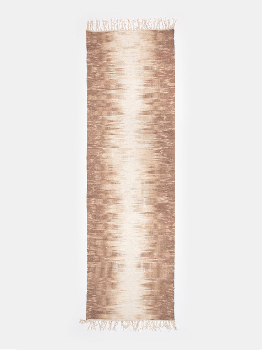 Wool Ikat Runner in Fawn