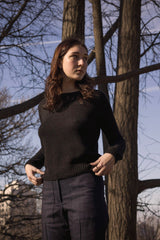 Isla Baby Alpaca Silk Sweater In Black