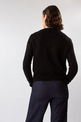 Isla Baby Alpaca Silk Sweater In Black