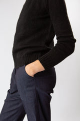 Isla Baby Alpaca Silk Sweater In Black
