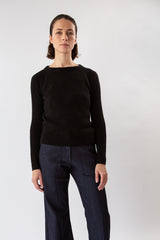 Isla Baby Alpaca Silk Sweater In Black