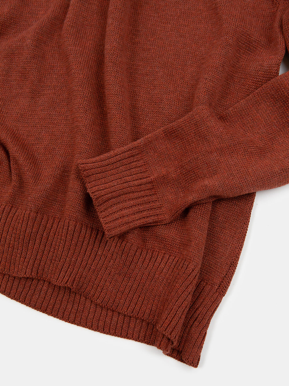 Isla Pima Cotton Sweater In Madrone