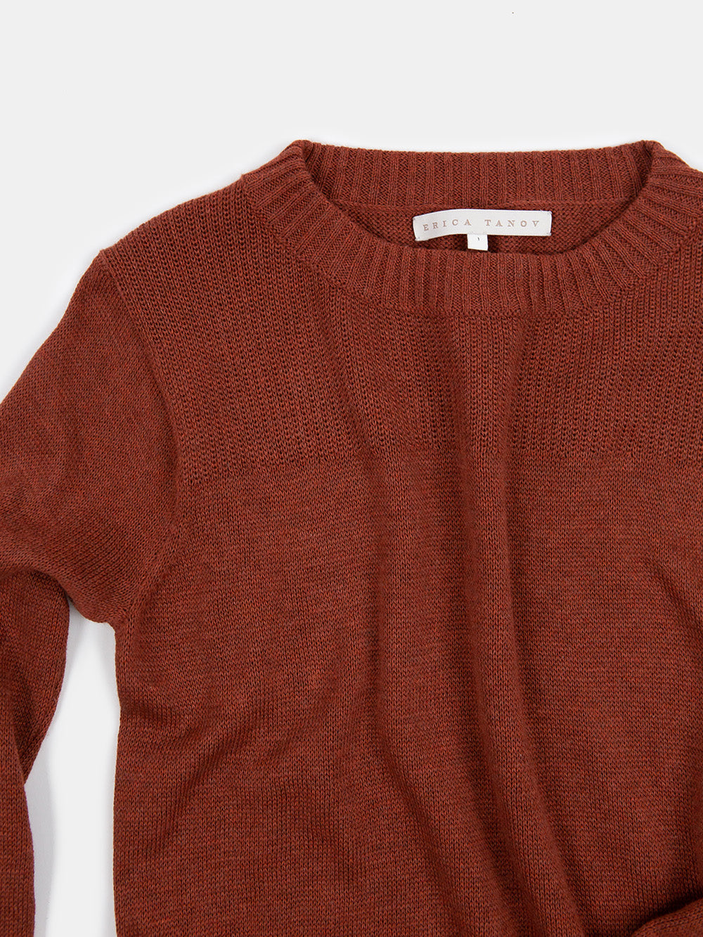 Isla Pima Cotton Sweater In Madrone
