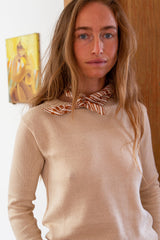 Isla Pima Cotton Sweater In Natural
