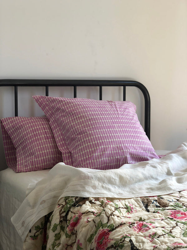 Cotton Euro Sham In Lilac Jacobsen