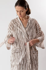 Jaqueline Cotton Robe in Alder