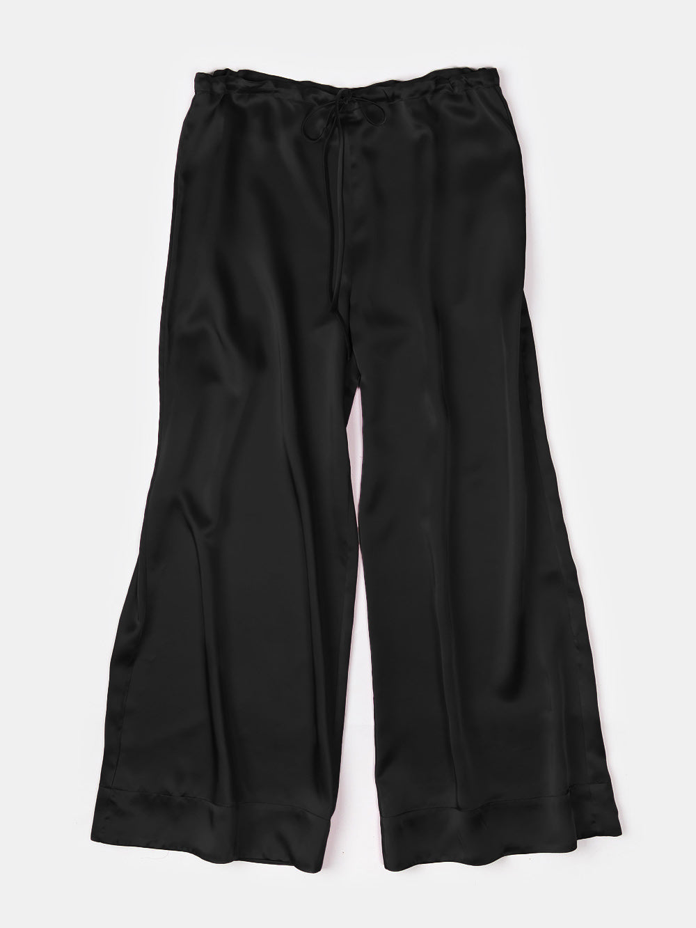 Jules Pant in Black Silk Charmeuse