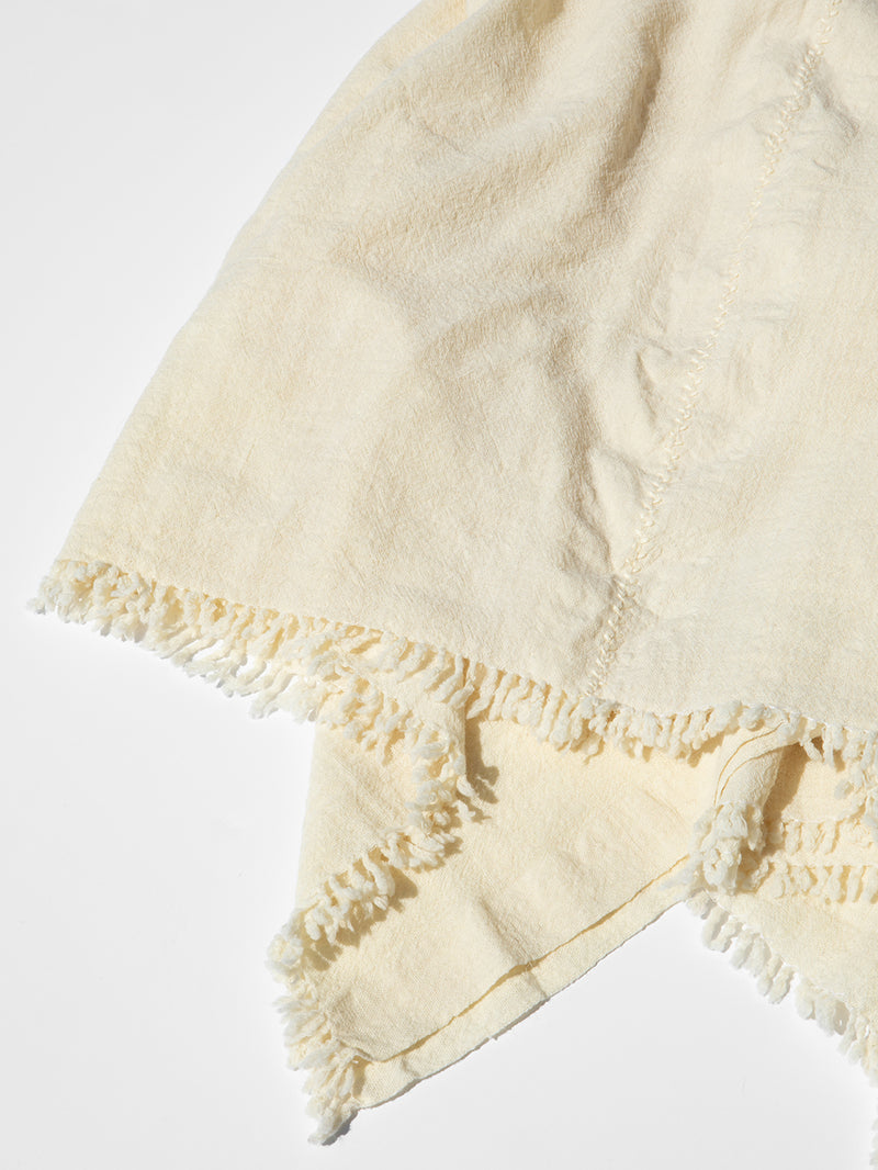 Khadi Wool Hand Woven Blanket in Natural