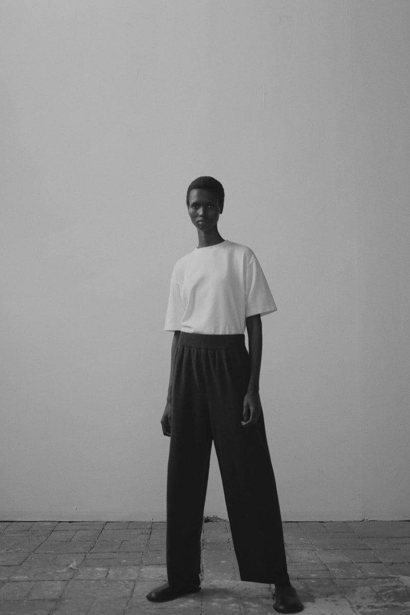 Cordera Cashmere Knit Pants in Anthracite