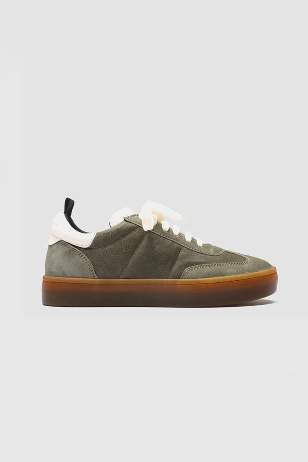 Officine Creative Kombined Sneaker in Olive/Tofu