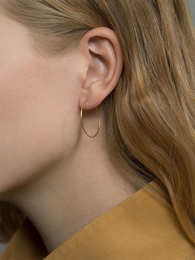 Kathleen Whitaker Small Gold Hoops