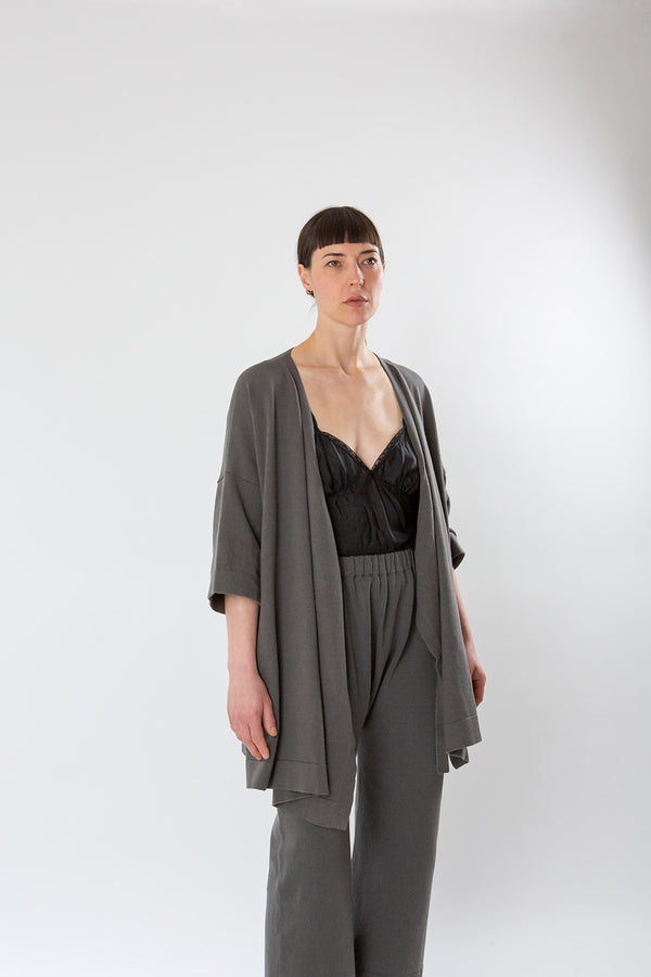 Lauren Manoogian Wrap Wide Cardigan In Lava