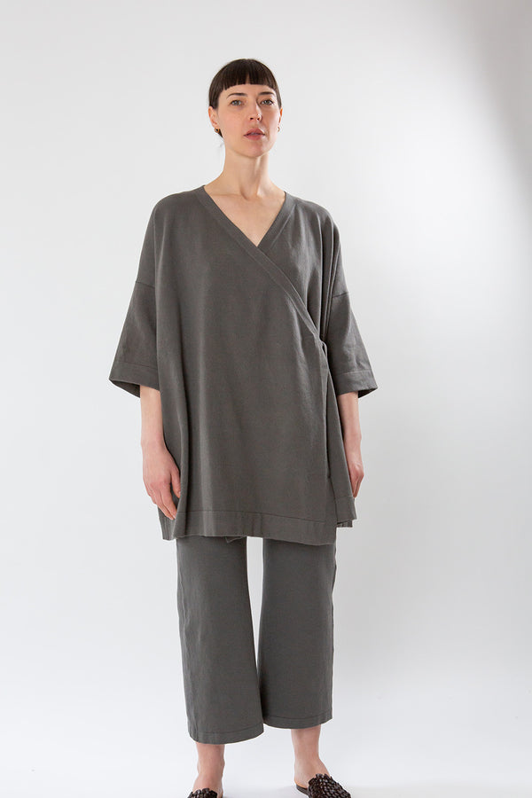 Lauren Manoogian Wrap Wide Cardigan In Lava