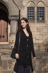 Lewisia Baby Alpaca and Silk Cardigan In Black
