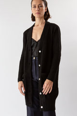 Lewisia Baby Alpaca and Silk Cardigan In Black