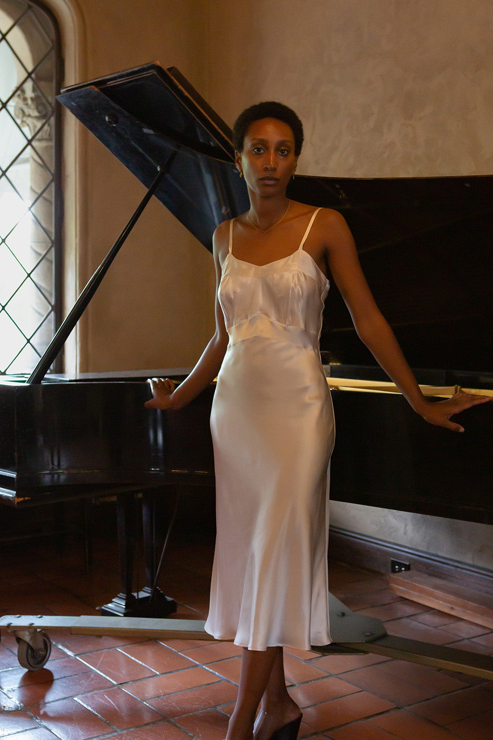 leila satin charmeuse maxi dress Bhldn Leila Satin Charmeuse Dress In White