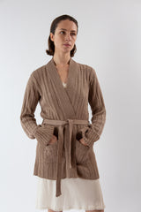 Pima Cotton Lounge Cardigan in Dove