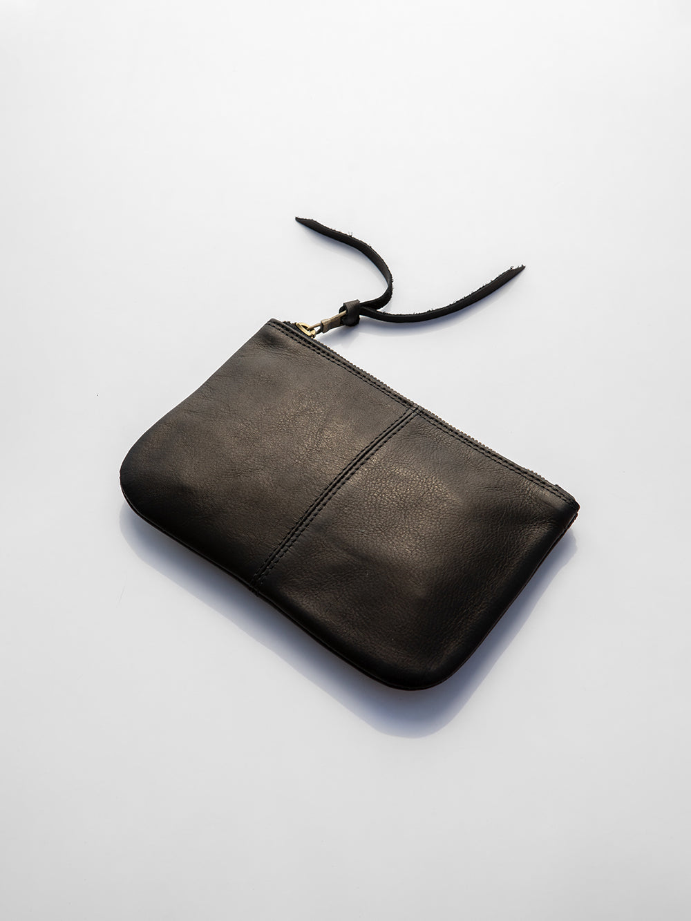 Elodie Leather Makeup Bag in Black