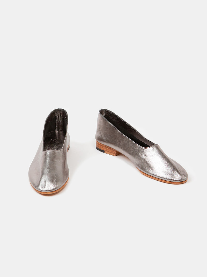 Martiniano Glove Shoe in Pewter