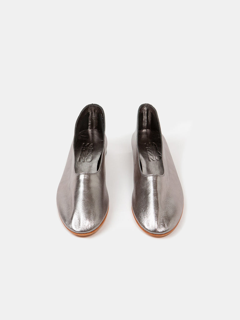 Martiniano Glove Shoe in Pewter