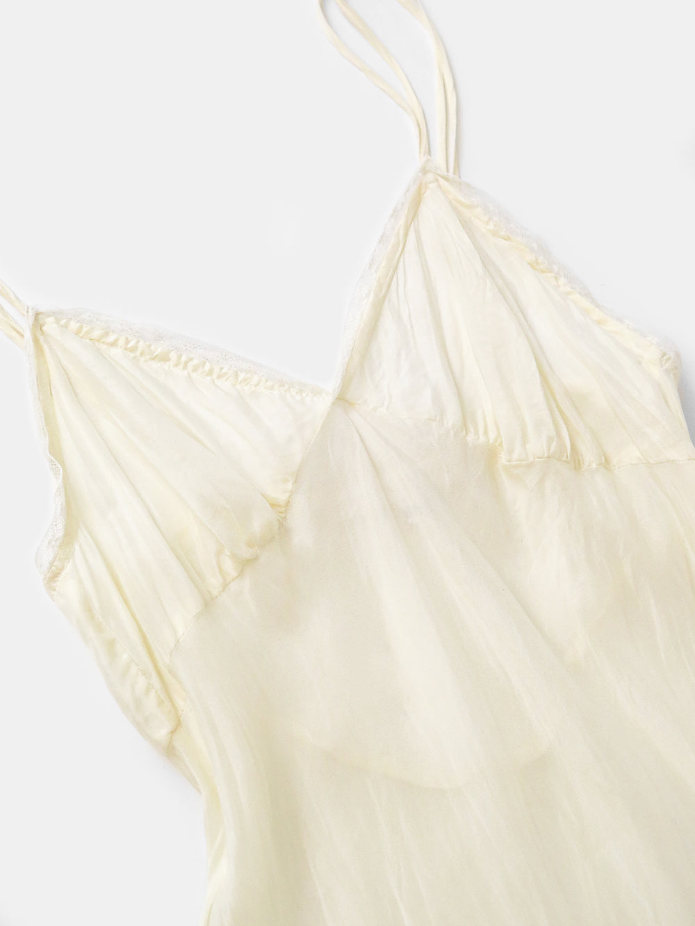 Maude Silk Slip Dress in Ivory