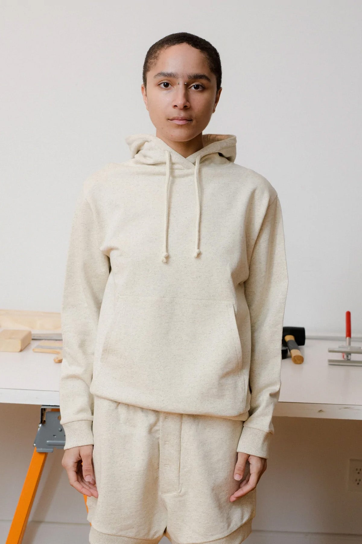 Baserange Nape Hoodie in Undyed