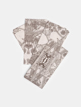 Botanicus Napkin Set in Dove/Dark Chocolate