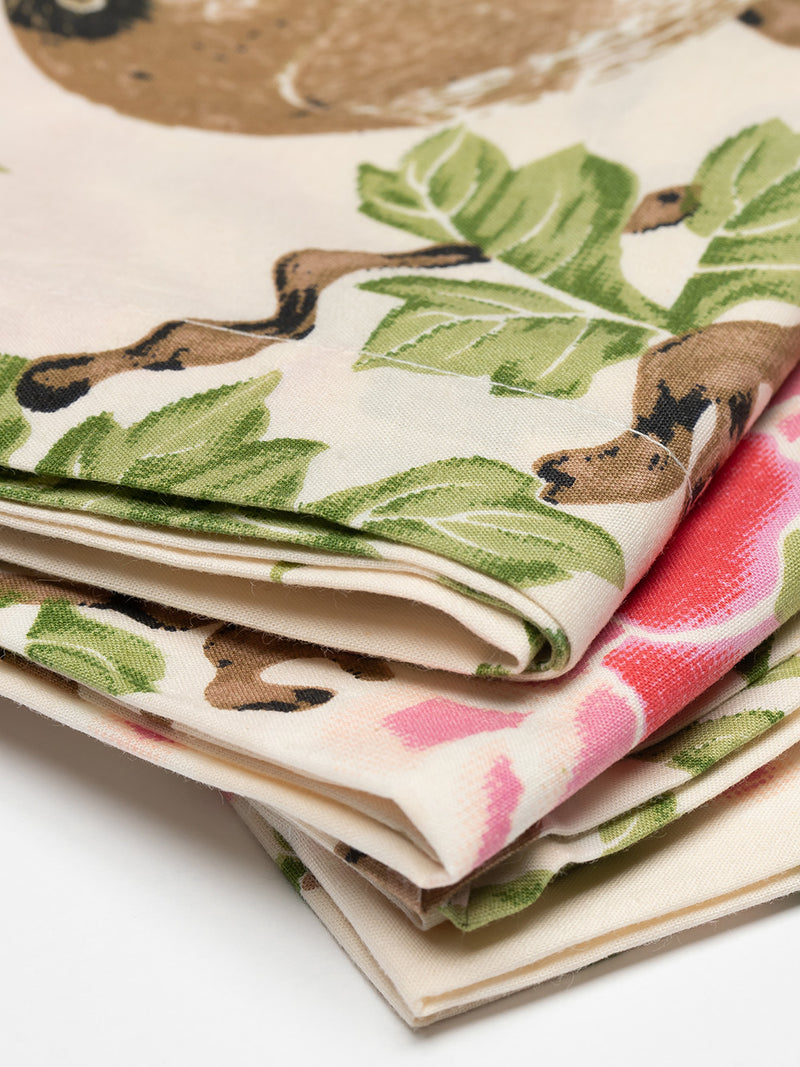 Lovebird Napkin Set in Natural