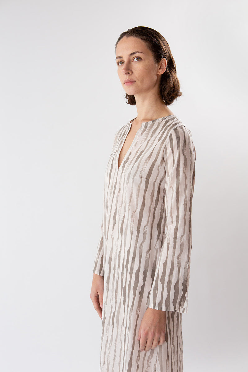 Nava Cotton Dress In Alder