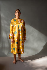 Nava Cotton Dress In Fiore