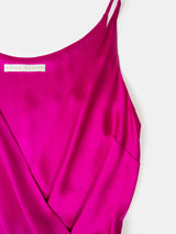 Odette Silk Charmeuse Gown in Ruby
