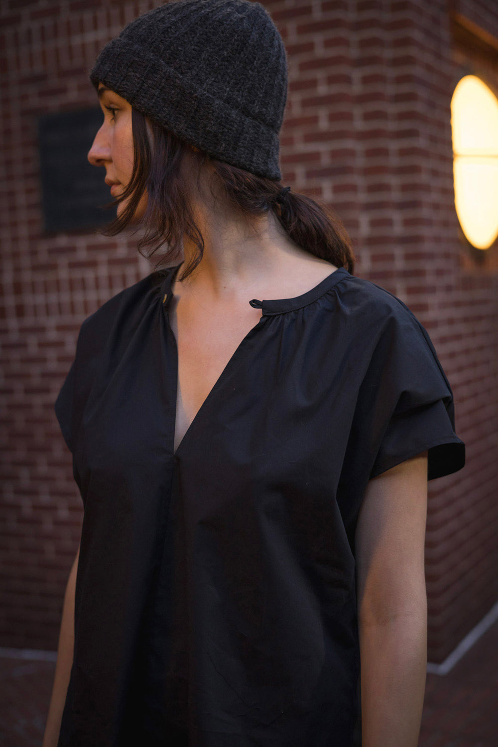 Patti Cotton Blouse In Black