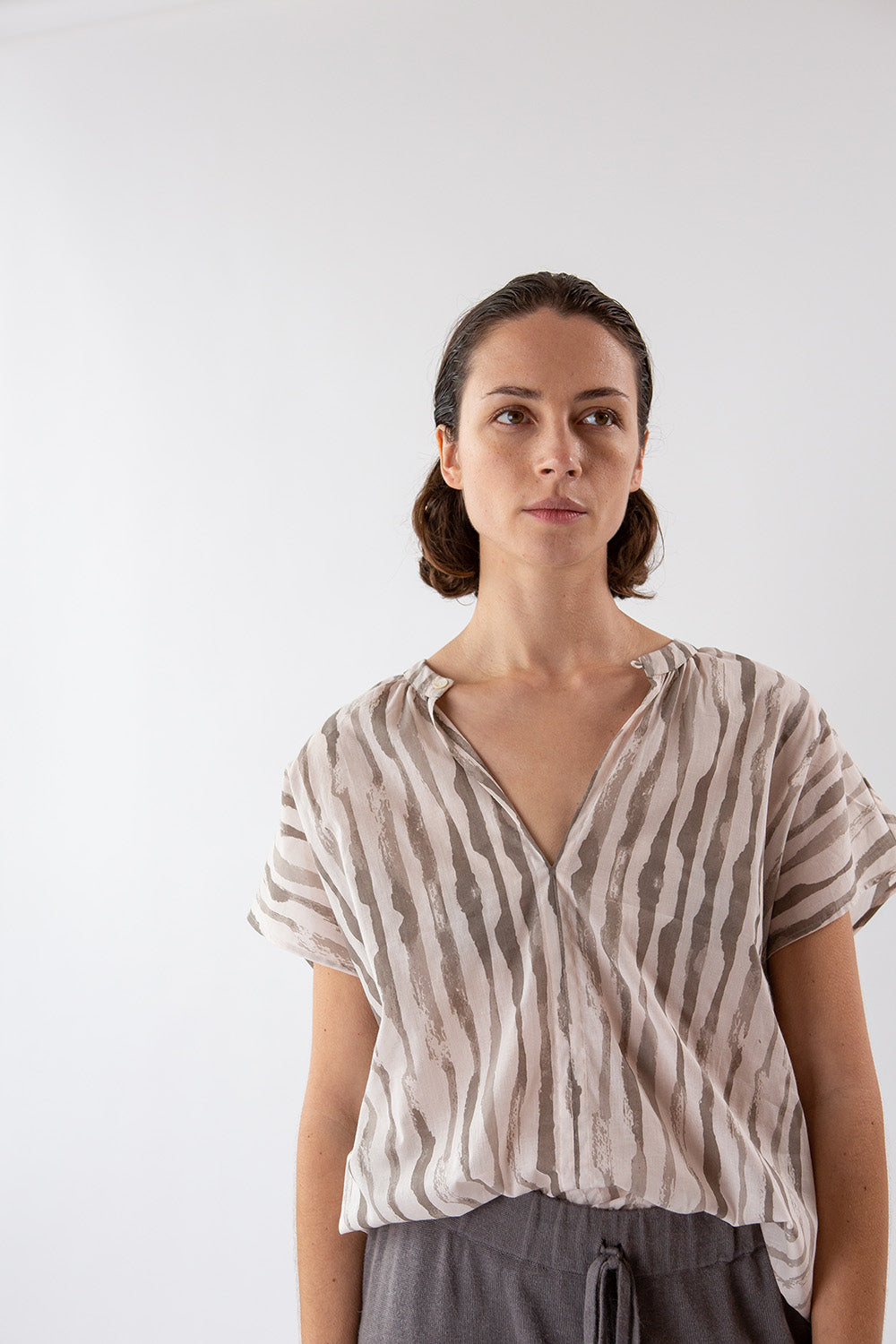 Patti Cotton Blouse In Alder