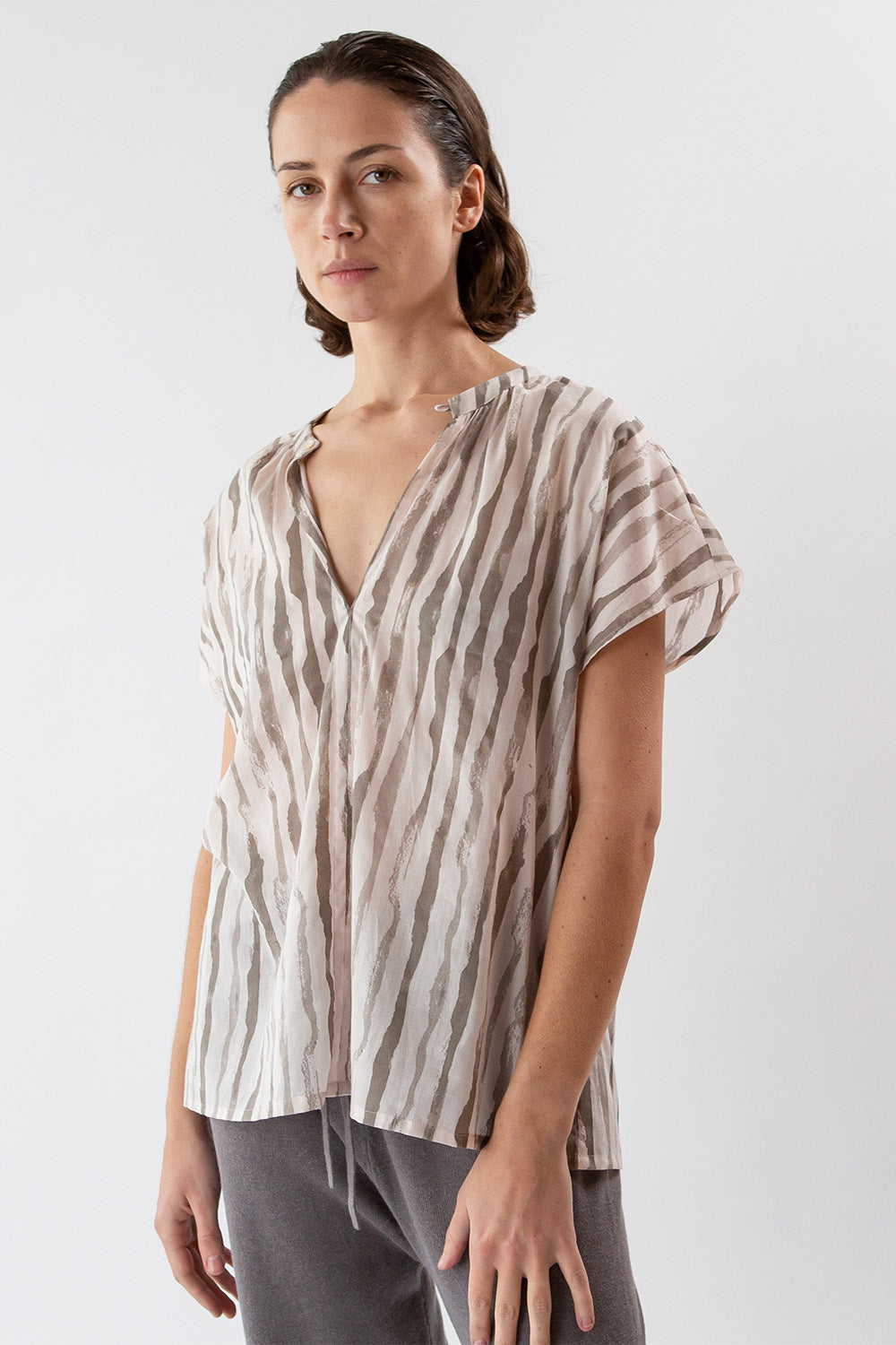 Patti Cotton Blouse In Alder