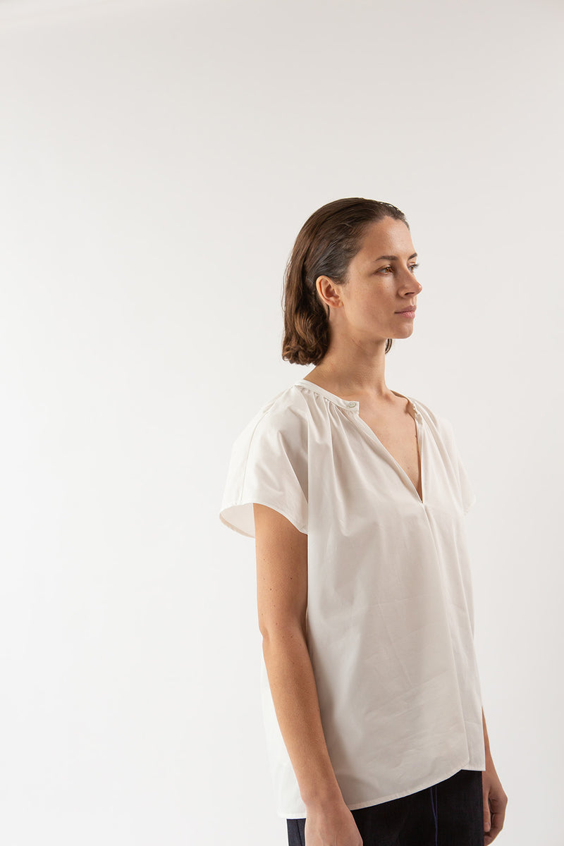 Patti Cotton Blouse In Ivory