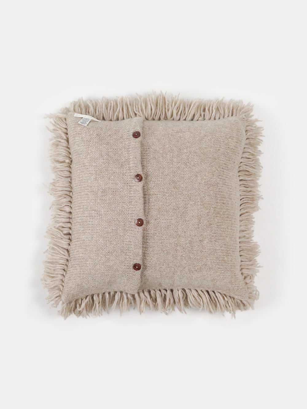 Luxe Pujpu Shag Pillow in Fawn