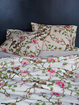 Lovebird Pillowcases in Natural